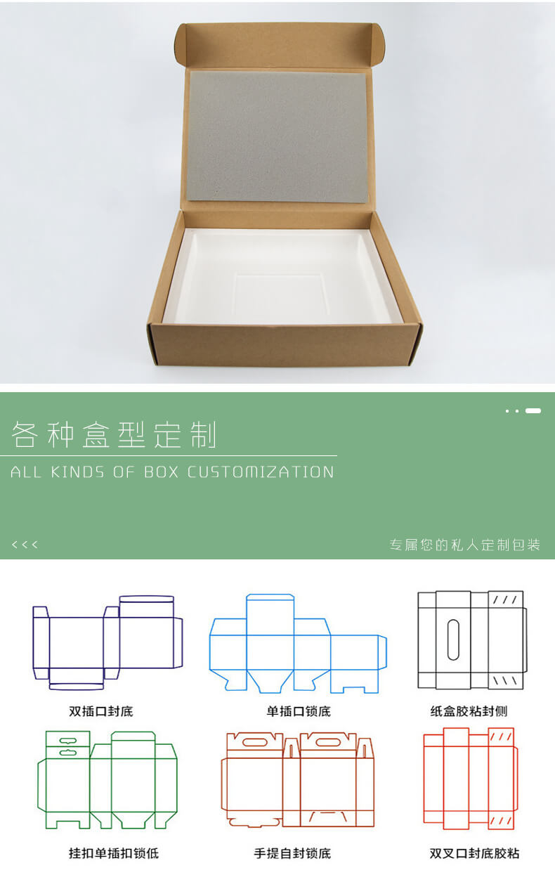 服装包装盒刀线展示